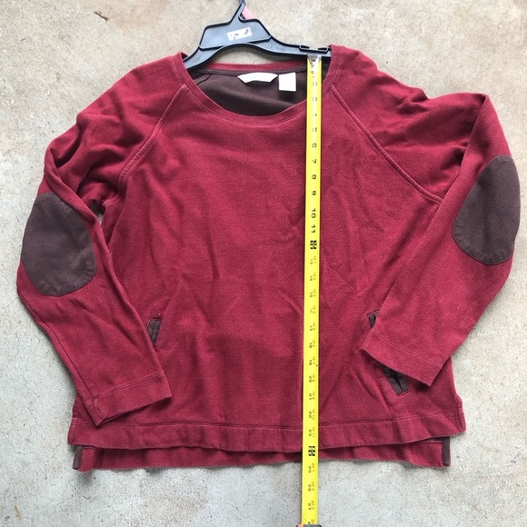 Orvis Other - Orvis Burgundy Heavy Long Sleeve Shirt Elbow Patches Size Large